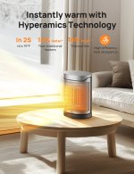 Dreo Space Heaters for Home, Portable Heater with Remote, 70