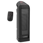Lasko 15.75" 1500W Oscillating Digital Ceramic Tower Space Heater, Remote, Black, CT16670