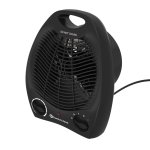 Comfort Zone Fan-Forced Portable Space Heater with Thermostat, Black