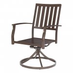 Better Homes & Gardens Camrose Farmhouse Brown Steel Outdoor Patio Swivel Chairs, Set of 2