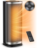 Dreo Space Heater for Home, 70 Oscillating with Tip-over & Overheat Protection, Electric Heater 1500W with Remote, 1-12H Timer, Quiet Heaters for Inside