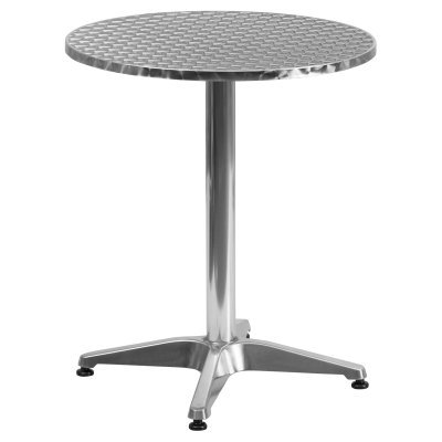 Flash Furniture 23.5\" Round Aluminum Indoor-Outdoor Table with Base