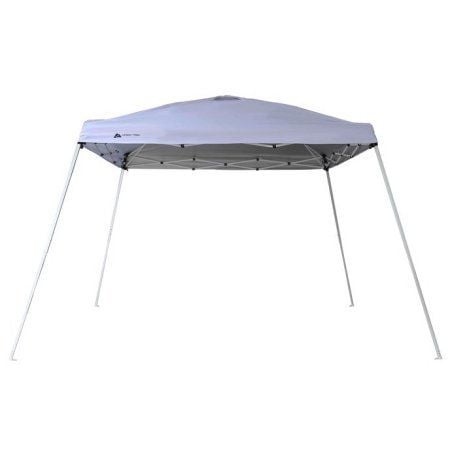 Ozark Trail 12\' x 12\' Instant Slant Leg Outdoor Canopy Shade Shelter for Camping (81 Sq. ft Coverage), White