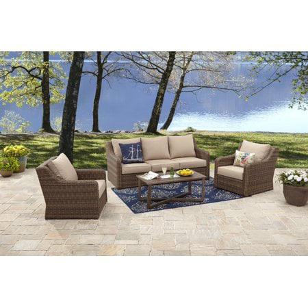 Better Homes and Gardens Hawthorne Park 4-Piece Sofa Conversation Set